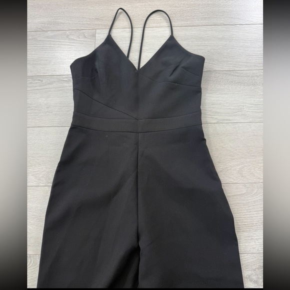 Likely Brooklyn Black Wide Leg Spaghetti Strap Jumpsuit - Picture 3 of 15